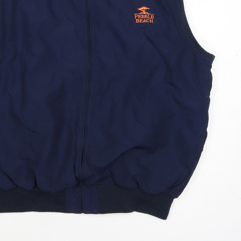 Additional view of Pebble Beach Men’s Blue M Full Zip Golf Bodywarmer Waistcoat