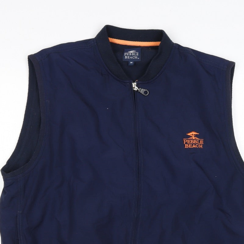 Additional view of Pebble Beach Men’s Blue M Full Zip Golf Bodywarmer Waistcoat