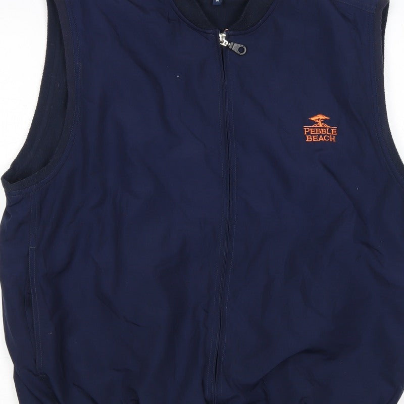 Additional view of Pebble Beach Men’s Blue M Full Zip Golf Bodywarmer Waistcoat