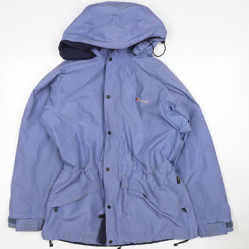 Berghaus Women's Blue UK 14 Gore-Tex Hooded Waterproof Parka Jacket