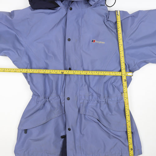 Berghaus Women's Blue UK 14 Gore-Tex Hooded Waterproof Parka Jacket