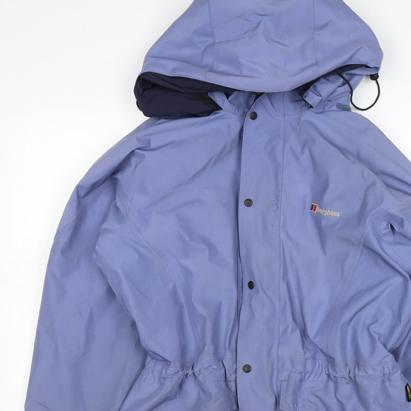 Berghaus Women's Blue UK 14 Gore-Tex Hooded Waterproof Parka Jacket