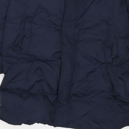 Marks & Spencer Women's Blue UK 12 Hooded Long Puffer Coat