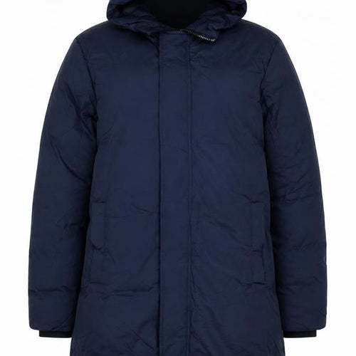 Marks & Spencer Women's Blue UK 12 Hooded Long Puffer Coat
