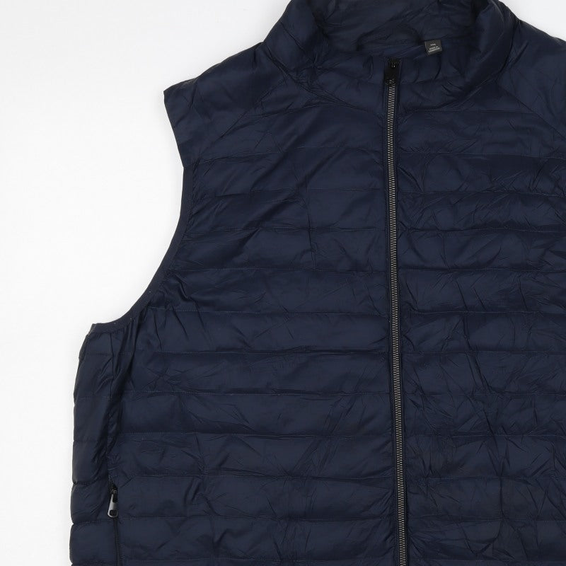 Marks & Spencer Men’s Navy 3XL Puffer Quilted Full Zip Bodywarmer