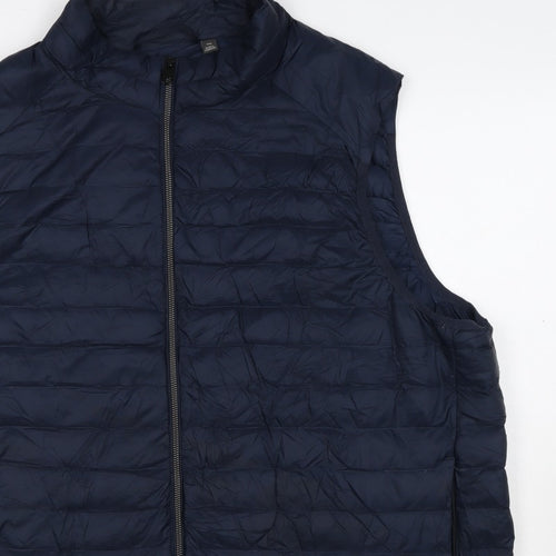 Marks & Spencer Men’s Navy 3XL Puffer Quilted Full Zip Bodywarmer