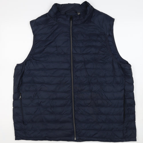 Marks & Spencer Men’s Navy 3XL Puffer Quilted Full Zip Bodywarmer