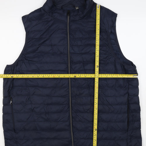 Marks & Spencer Men’s Navy 3XL Puffer Quilted Full Zip Bodywarmer