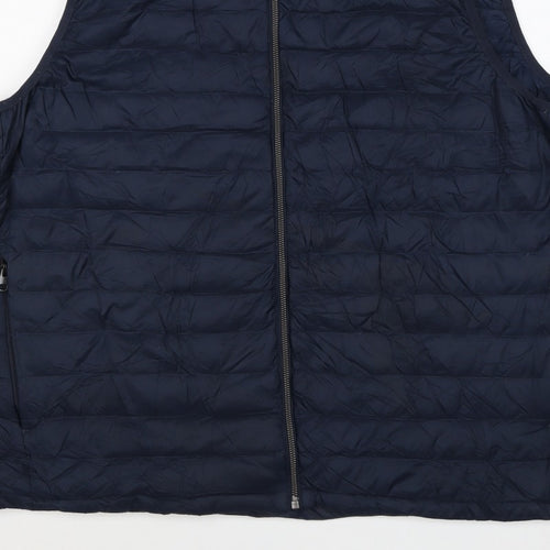 Marks & Spencer Men’s Navy 3XL Puffer Quilted Full Zip Bodywarmer