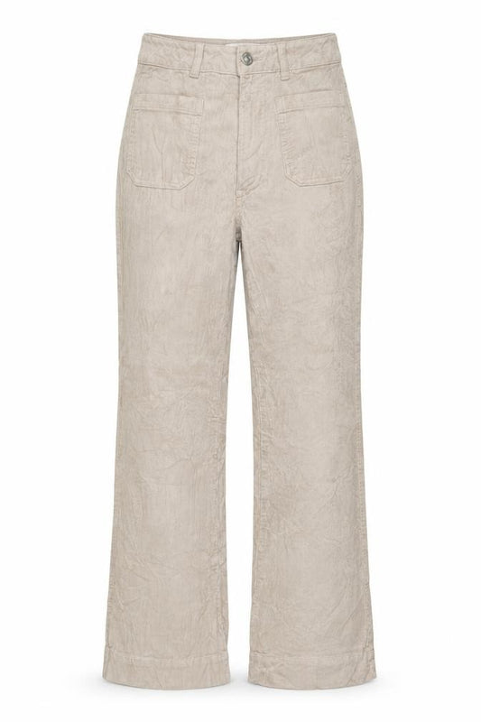 Marks & Spencer Women Beige UK 8 Short Corduroy Cargo Trousers