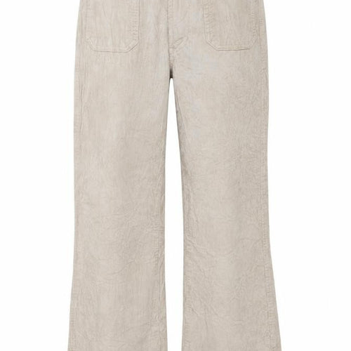 M&S Women’s Beige Size 8 Cotton Flax Cargo Straight Leg Trousers