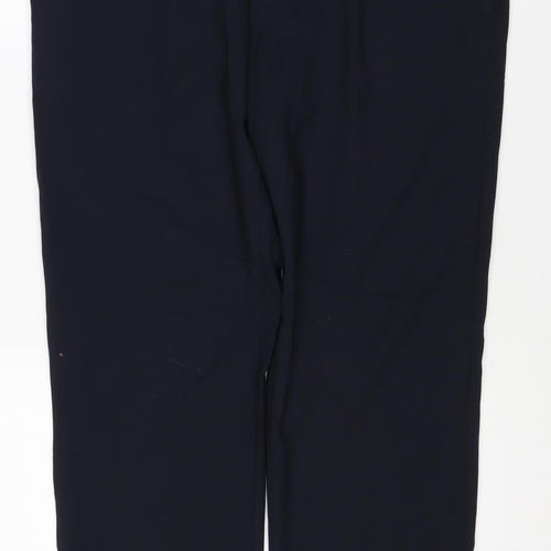 Marks & Spencer Women’s Blue 36 Regular Fit Straight Dress Trousers