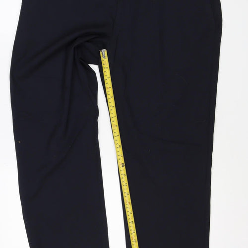 Marks & Spencer Women’s Blue 36 Regular Fit Straight Dress Trousers