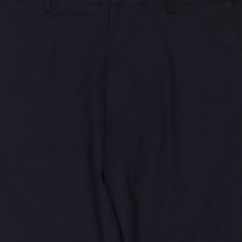 Marks & Spencer Women’s Blue 36 Regular Fit Straight Dress Trousers