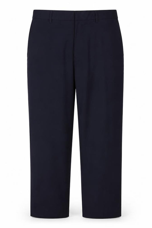 Front view of Marks & Spencer Women’s Blue 36 Regular Fit Straight Dress Trousers