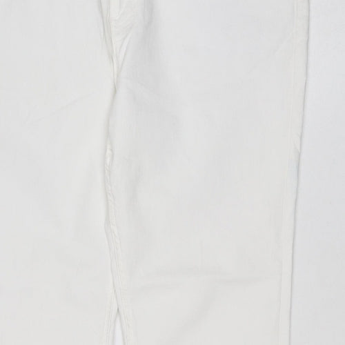 Banana Republic Women White UK 18 The Lily Slim Straight Jeans