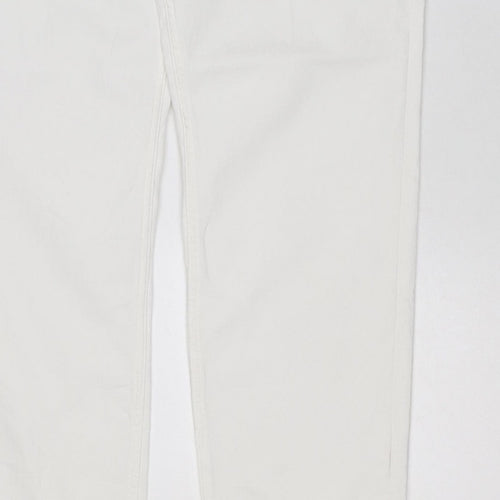Banana Republic Women White UK 18 The Lily Slim Straight Jeans