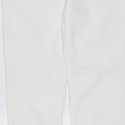 Banana Republic Women White UK 18 The Lily Slim Straight Jeans