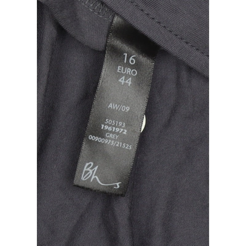 Bhs Women’s Grey Size 16 Open Front Ruffle Sleeve Shrug