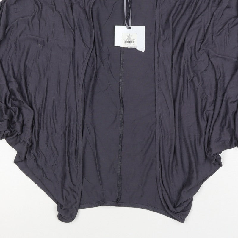 Bhs Women’s Grey Size 16 Open Front Ruffle Sleeve Shrug