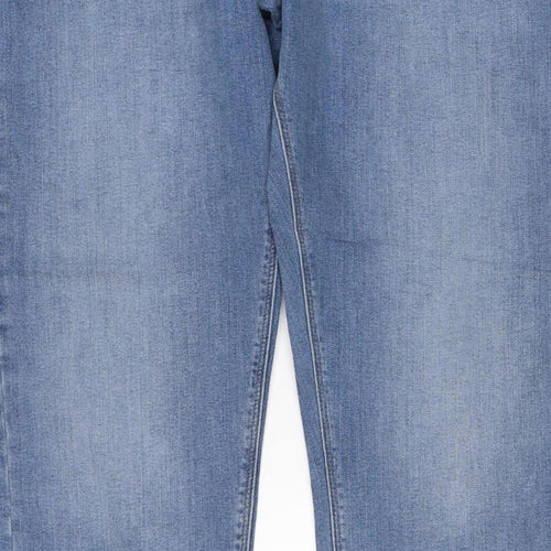 M&S Men’s Blue 34W 29L Slim Fit Light Wash Stretch Jeans