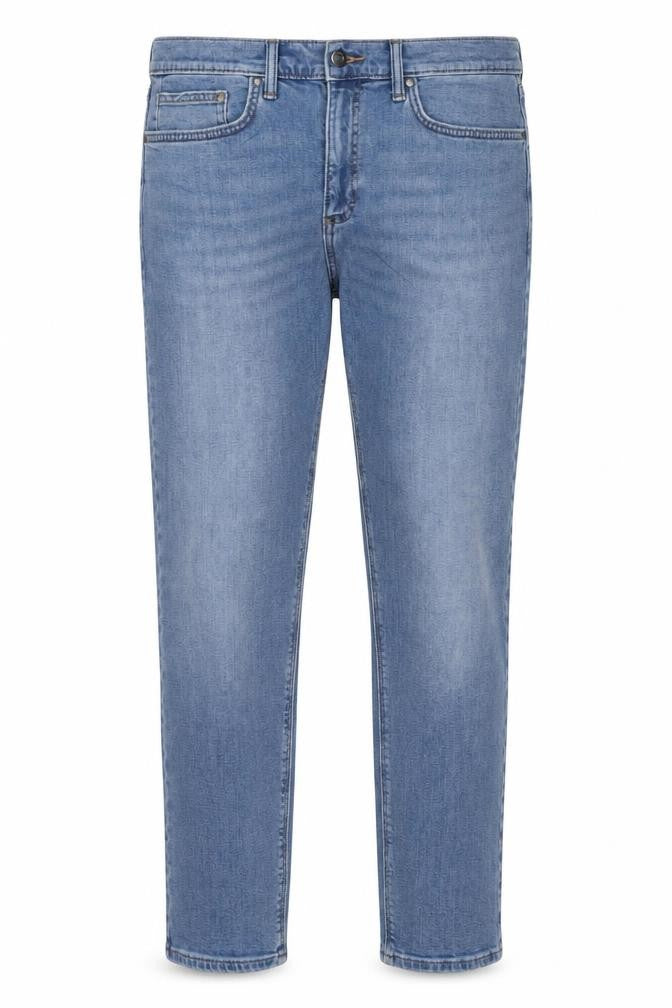 M&S Men’s Blue 34W 29L Slim Fit Light Wash Stretch Jeans