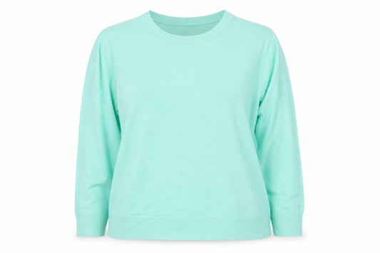 M&S Women Green Size 16 Crew Neck Raglan Sleeve Knit Jumper