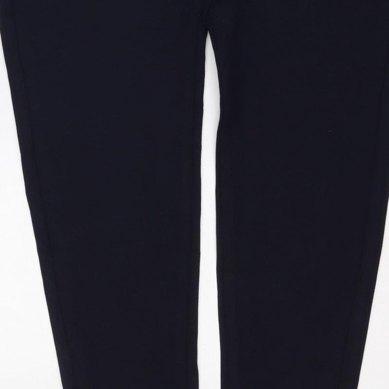 Marks & Spencer Women’s Blue Size 18 Regular Stretch Trousers 31in