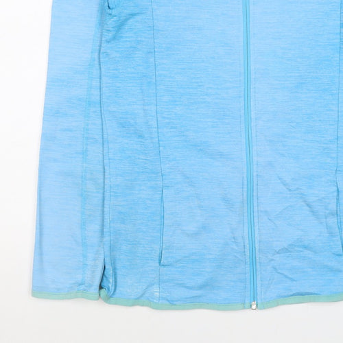 Columbia Women’s Blue L Full Zip High Neck Lightweight Sweatshirt