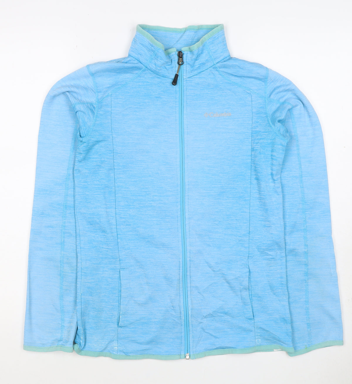 Columbia Women’s Blue L Full Zip High Neck Lightweight Sweatshirt