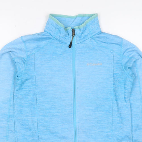 Columbia Women’s Blue L Full Zip High Neck Lightweight Sweatshirt