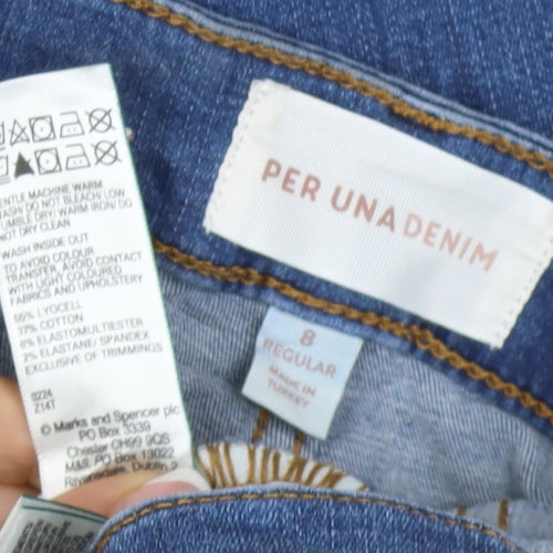 Per Una Marks & Spencer Women’s Blue Size 8 Slim Straight Jeans