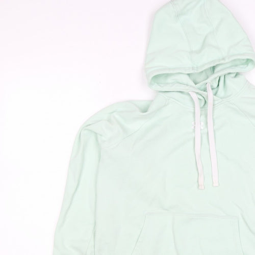 Under Armour Unisex Adults Mint Green M Pullover Hoodie Logo Pocket