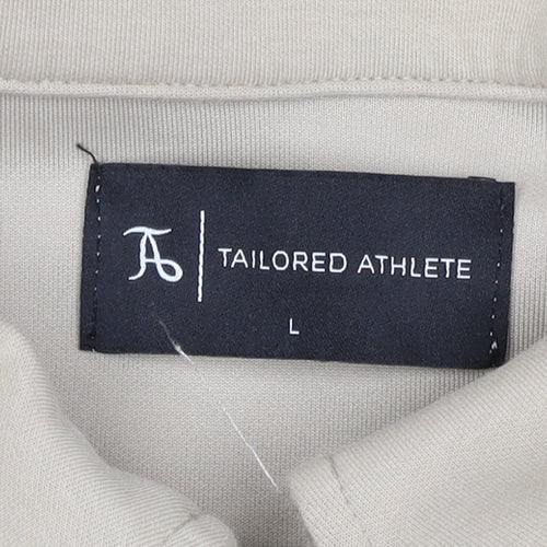 Tailored Athlete Men’s Beige L Full Zip Stretch Jacket