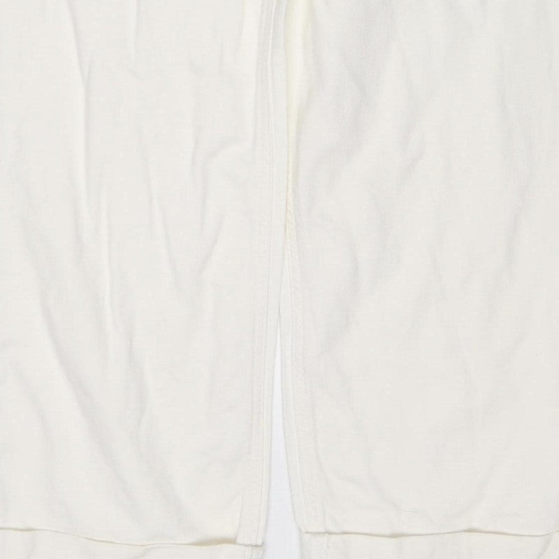 Marks & Spencer Women White Size 10 XLNG Boyfriend 100% Cotton Jeans