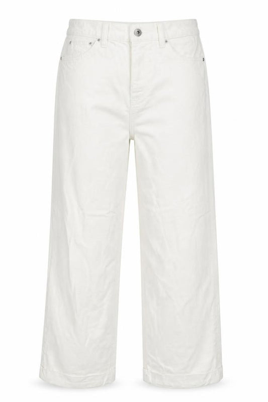 Marks & Spencer Women White Size 10 XLNG Boyfriend 100% Cotton Jeans