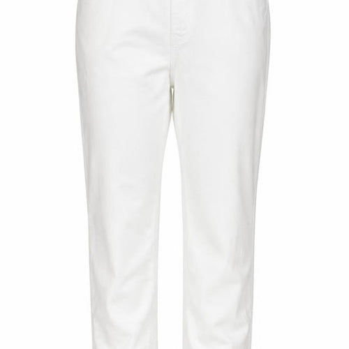 Marks and Spencer Women White UK 16 Long Super Soft Straight Jeans