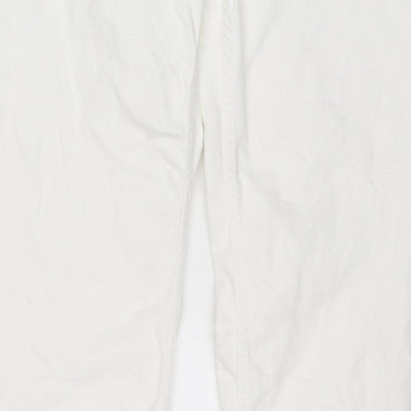 Marks & Spencer Women White UK 12 Tall Sienna Supersoft Straight Jeans