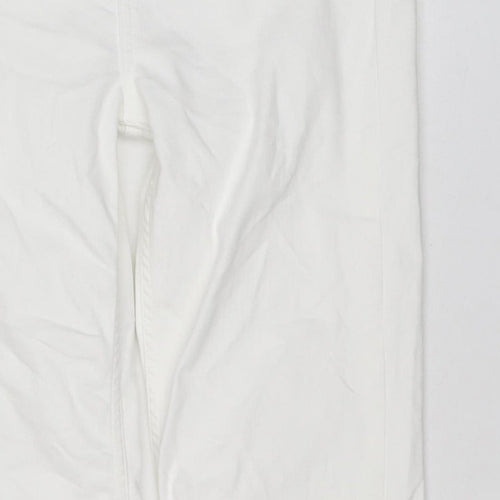 M&S Women’s White Size 10 Sienna Supersoft Straight Stretch Jeans