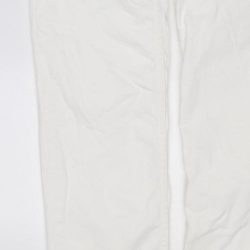 M&S Women’s White Size 10 Sienna Supersoft Straight Stretch Jeans