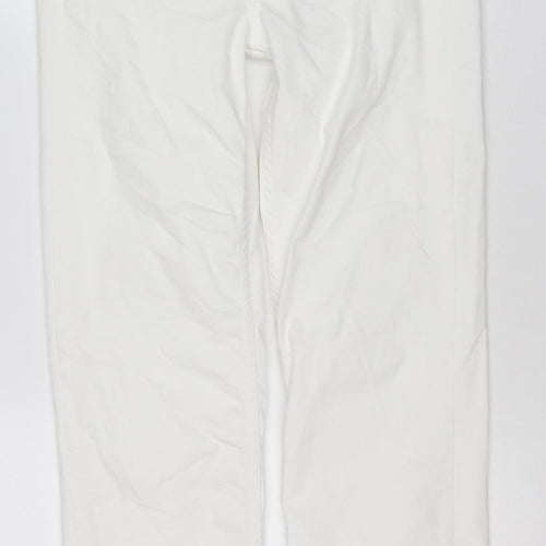 M&S Women’s White Size 10 Sienna Supersoft Straight Stretch Jeans