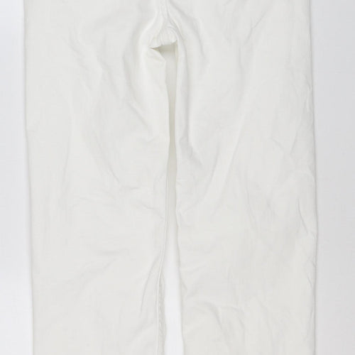 M&S Women’s White Size 10 Sienna Supersoft Straight Stretch Jeans