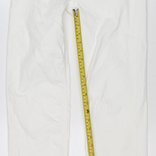 M&S Women’s White Size 10 Sienna Supersoft Straight Stretch Jeans