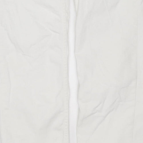 M&S Women’s White Size 10 Sienna Supersoft Straight Stretch Jeans