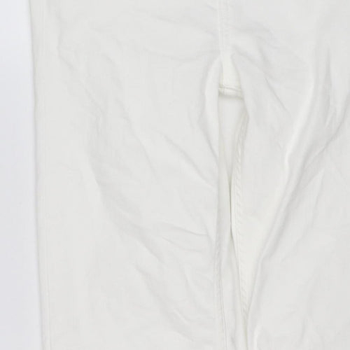 M&S Women’s White Size 10 Sienna Supersoft Straight Stretch Jeans