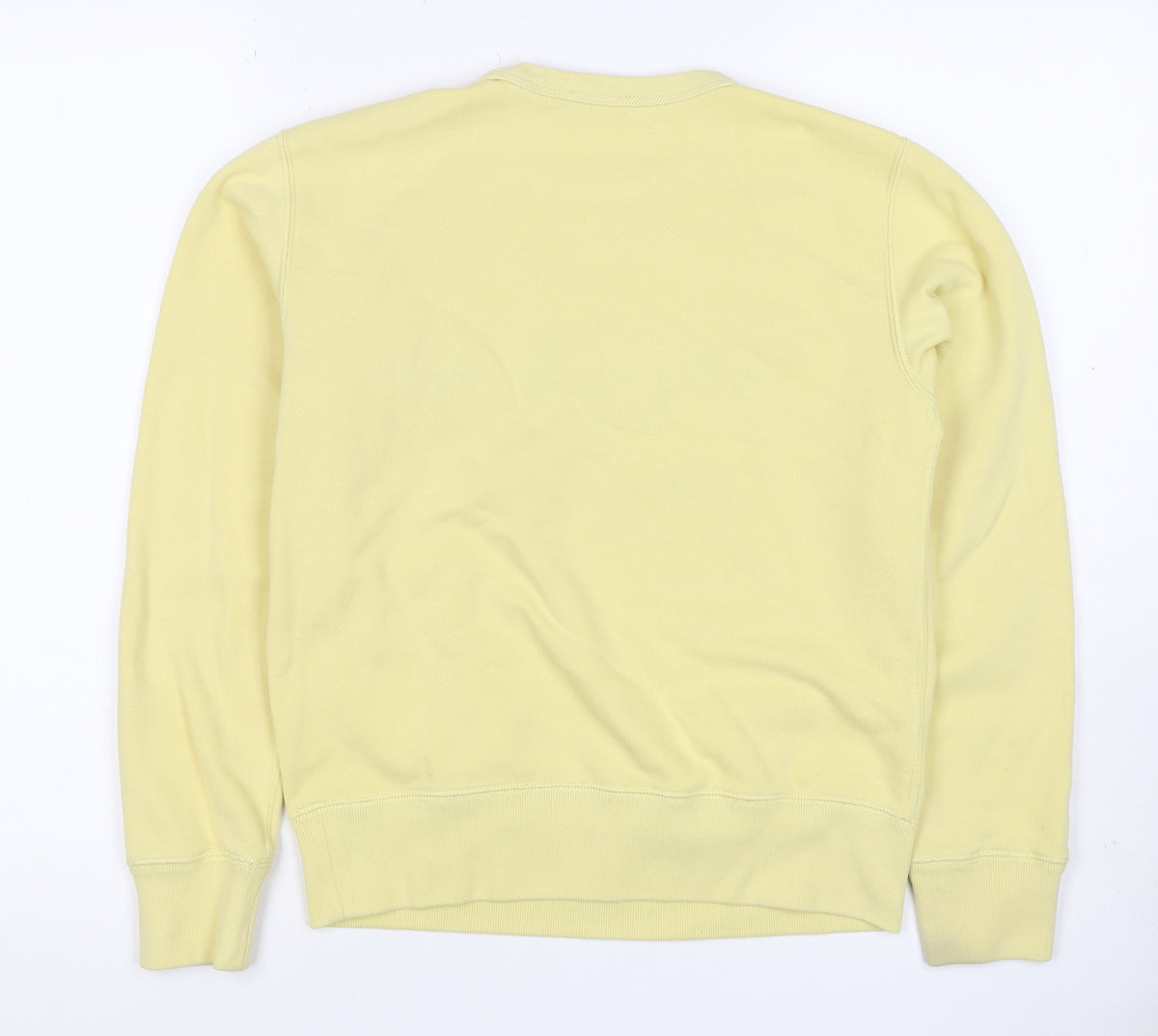 Polo Ralph Lauren Women Yellow S Pullover Logo Crew Neck Sweatshirt