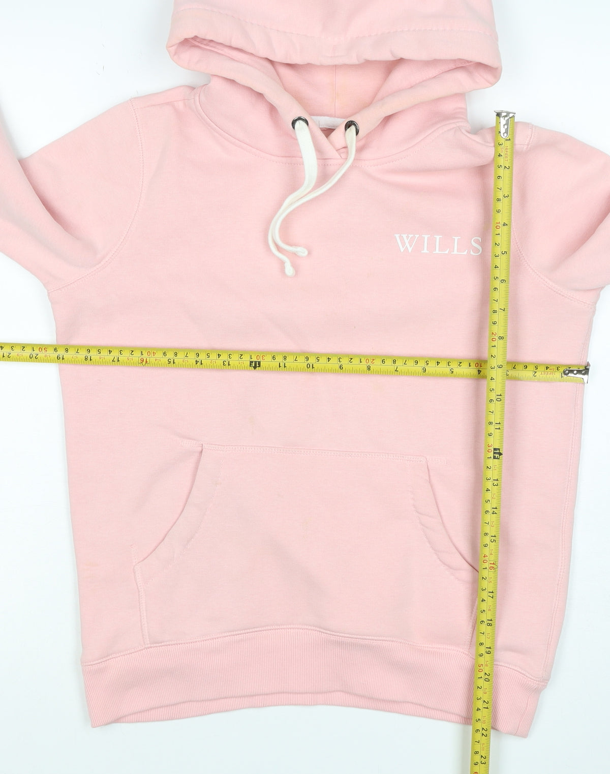 Jack Wills Women Pink UK 8 Pullover Hoodie Logo Drawstring Pockets