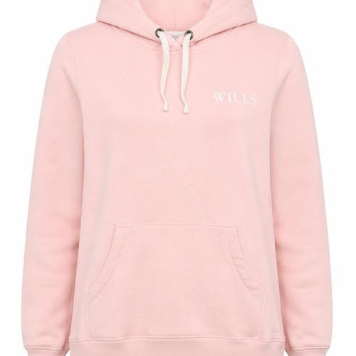 Jack Wills Women Pink UK 8 Pullover Hoodie Logo Drawstring Pockets