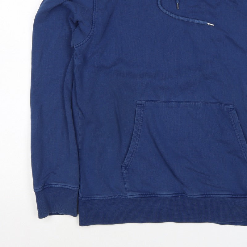 Additional view of Colorful Standard Men's Blue M Pullover Hoodie Organic Cotton Pockets