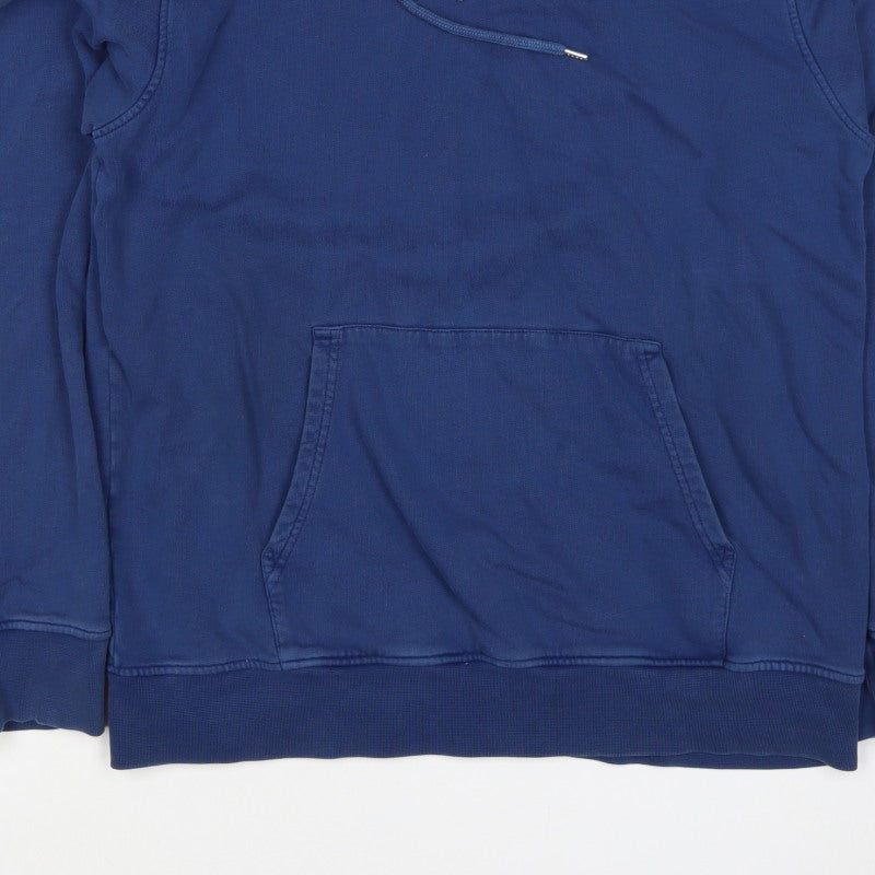 Additional view of Colorful Standard Men's Blue M Pullover Hoodie Organic Cotton Pockets